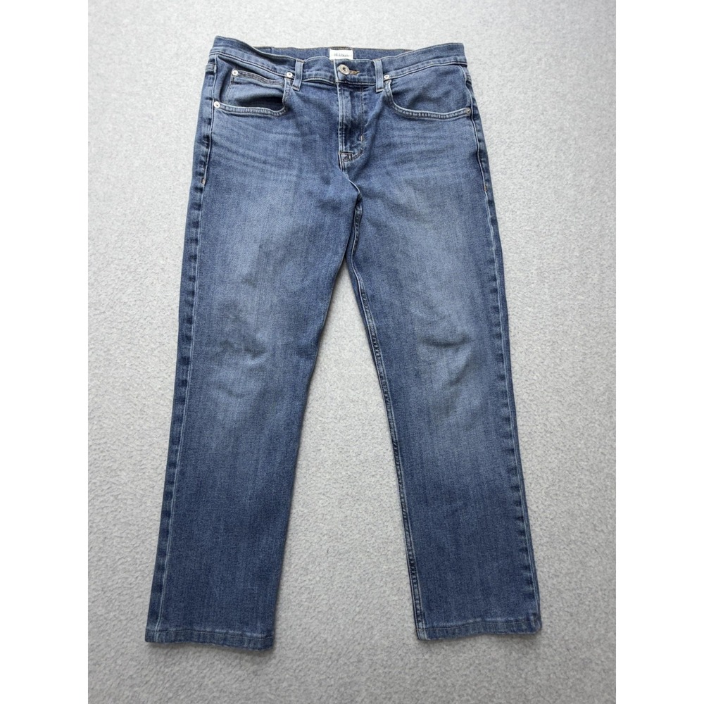 Hudson Blake Slim Straight Jeans Mens 34x30 Blue Stretch Denim Pants Casual